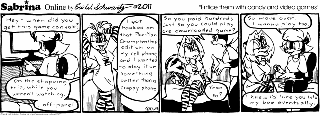 Entice them with candy and video games